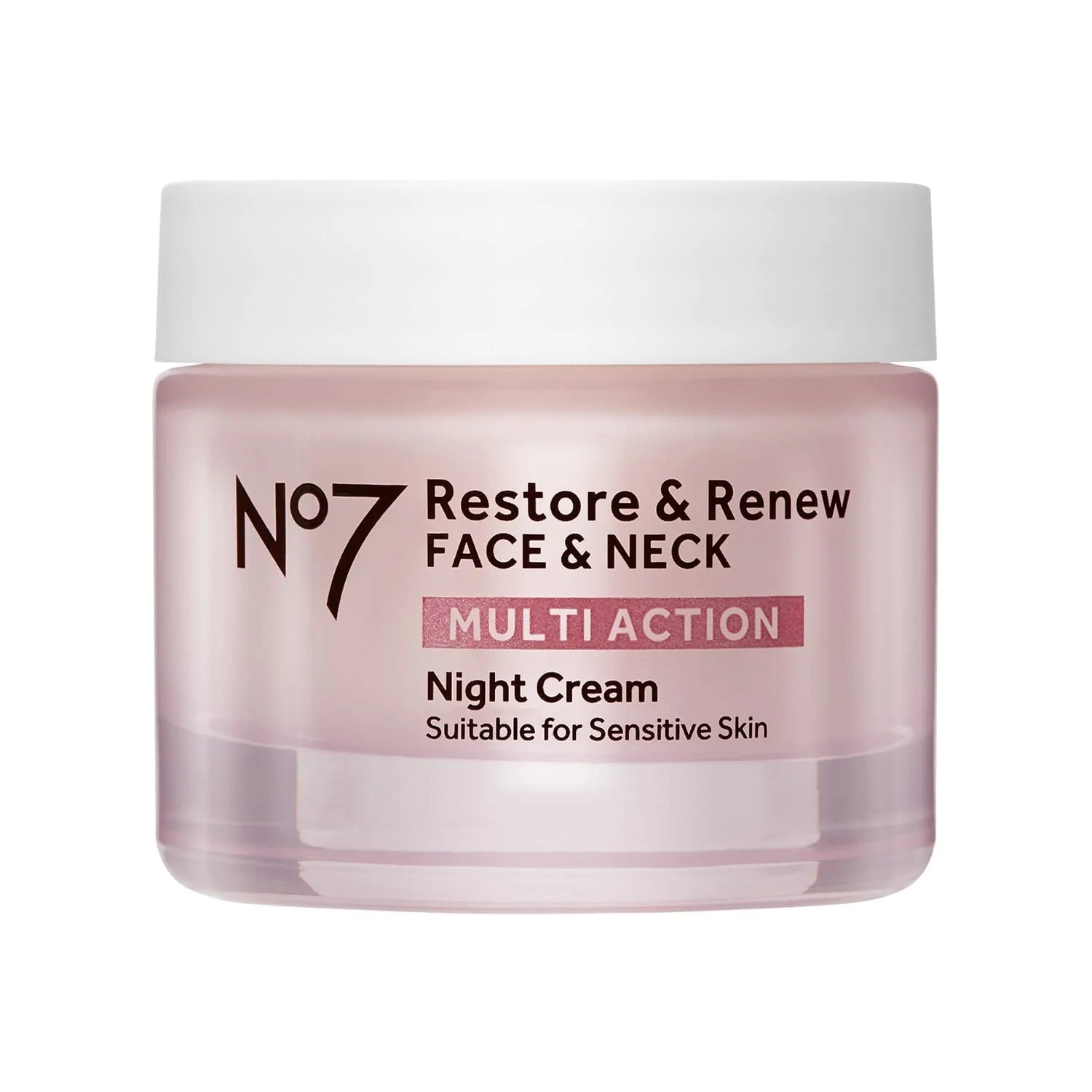 No7 Restore & Renew Face & Neck Night Cream 50ml | Anti-Aging Skincare