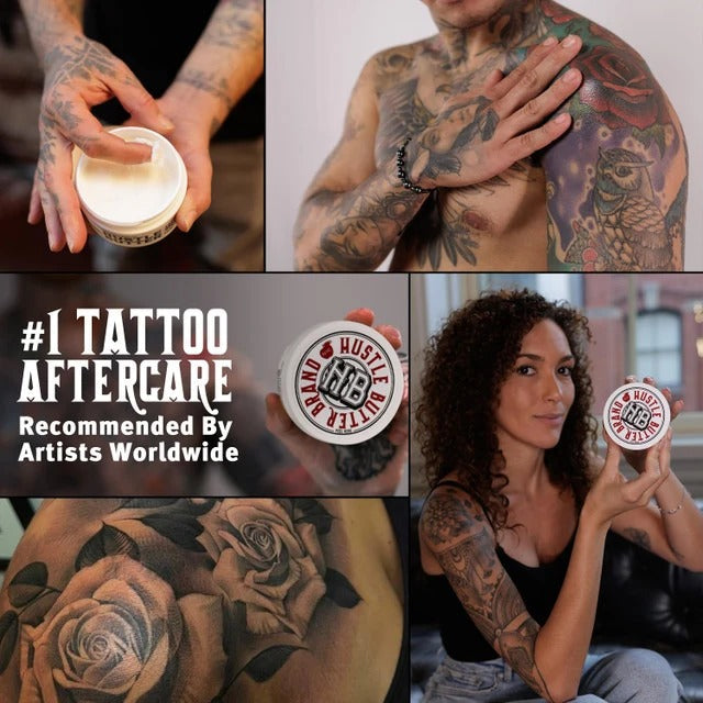Hustle Butter Deluxe Tattoo Balm 5 oz – Tattoo Aftercare Balm & Skin Moisturizer