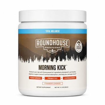 Roundhouse Provisions Morning Kick Wellness Powder | Daily Greens & Probiotics