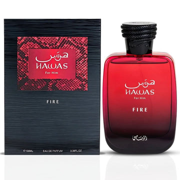 Rasasi Hawas Fire Eau de Parfum EDP 3.4 oz / 100ml Men's Cologne Luxury Perfume